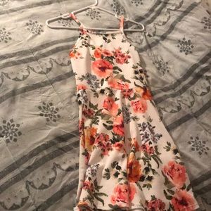 1 size dress with colorful flowers